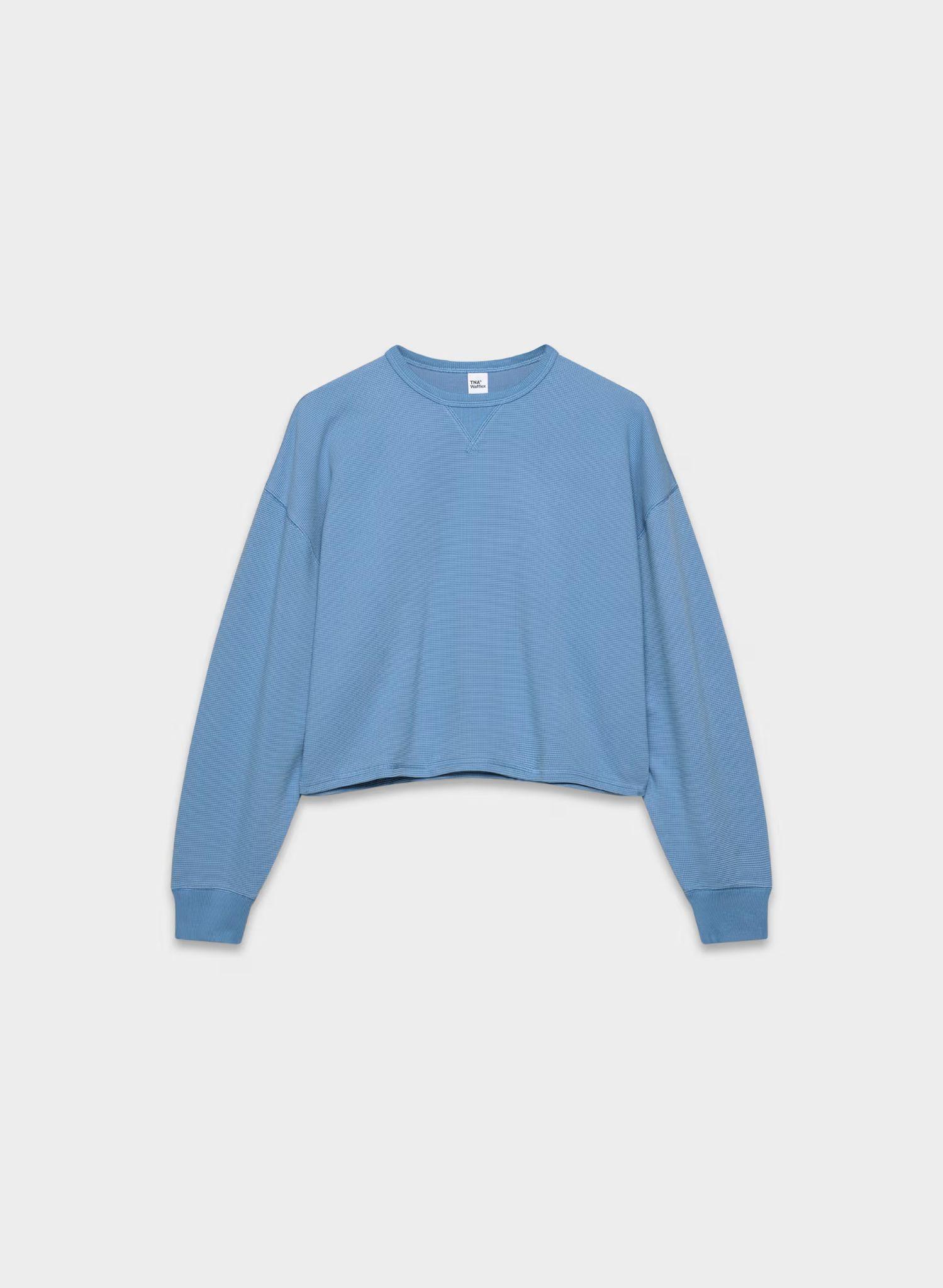 Waffle Knit Crewneck
